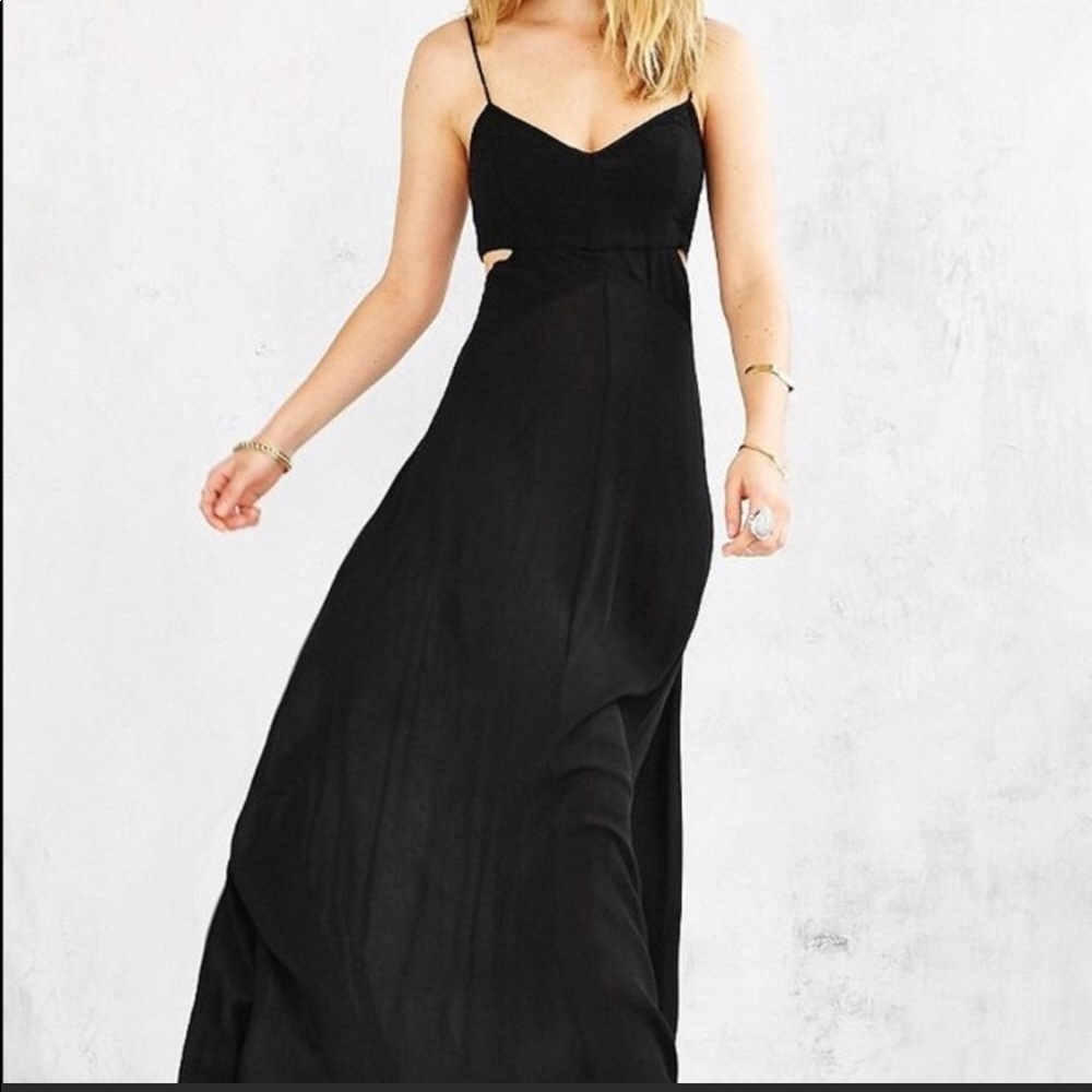 Ecote black maxi dress w/ cutouts